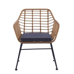 HOMLA Fotel Jardin Pleciony 95X55X42 Cm Naturalny