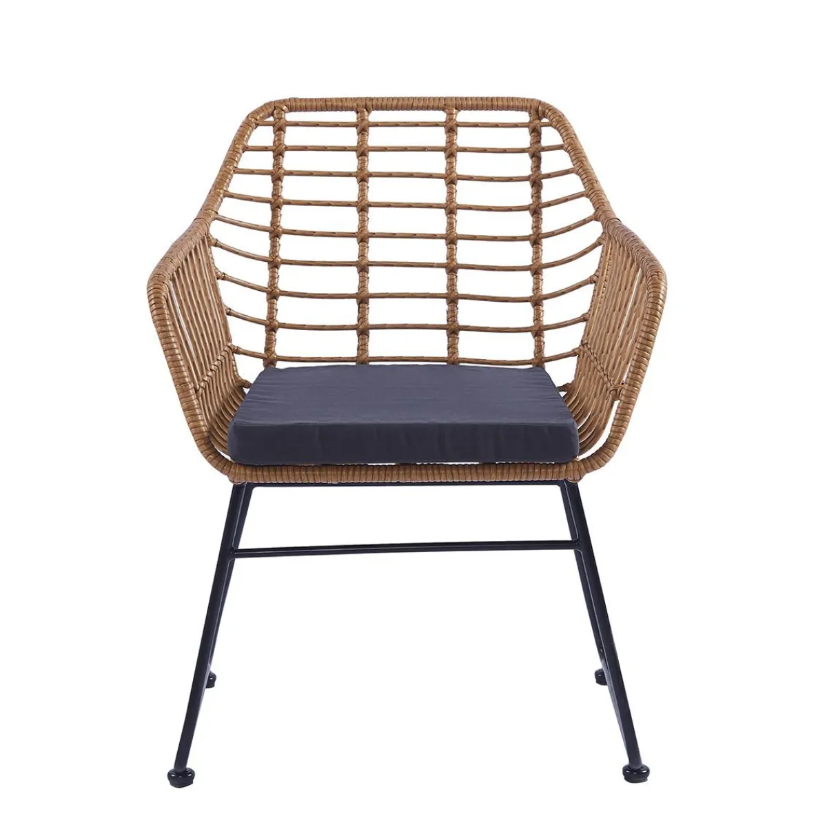HOMLA Fotel Jardin Pleciony 95X55X42 Cm Naturalny