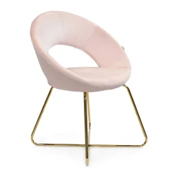 HOMLA Fotel Jared Welurowy Jasno 73X47X84 Cm Rozowy Discount