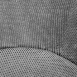 HOMLA Fotel Lunaire Obrotowy W Tkaninie Teddy Boucle Szary 86X76X87 Cm Clearance