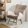 HOMLA Fotel Lunnie Bujany W Tkaninie Teddy Boucle 67X78X92 Cm Bezowy Best