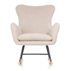HOMLA Fotel Lunnie Bujany W Tkaninie Teddy Boucle 67X78X92 Cm Bezowy Best