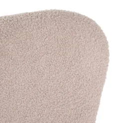 HOMLA Fotel Lunnie Bujany W Tkaninie Teddy Boucle 67X78X92 Cm Bezowy Best
