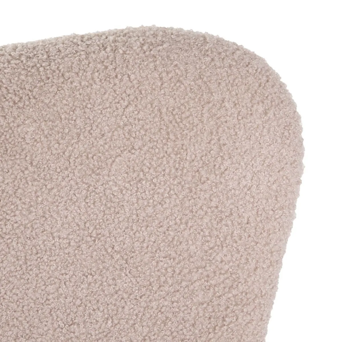 HOMLA Fotel Lunnie Bujany W Tkaninie Teddy Boucle 67X78X92 Cm Bezowy Best