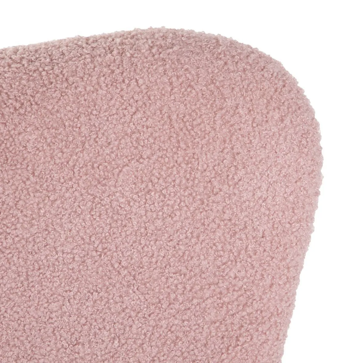 HOMLA Fotel Lunnie Bujany W Tkaninie Teddy Boucle 67X78X92 Cm Rozowy Outlet