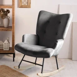 HOMLA Fotel Moss Bujany 72X73X92 Cm Szary Discount