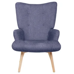 HOMLA Fotel Moss Pop W Tkaninie Granatowy 72X73X96Cm Online