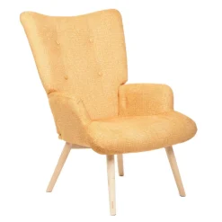 HOMLA Fotel Moss Pop W Tkaninie Musztardowy 72X73X96Cm Hot