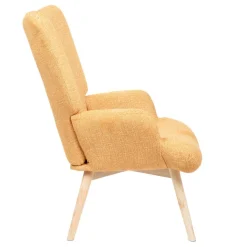 HOMLA Fotel Moss Pop W Tkaninie Musztardowy 72X73X96Cm Hot