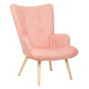 HOMLA Fotel Moss Pop W Tkaninie Rozowy 72X73X96Cm Sale