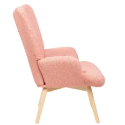 HOMLA Fotel Moss Pop W Tkaninie Rozowy 72X73X96Cm Sale