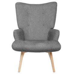 HOMLA Fotel Moss Pop W Tkaninie Szary 72X73X96Cm Outlet