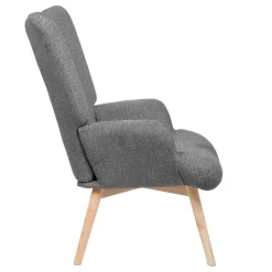 HOMLA Fotel Moss Pop W Tkaninie Szary 72X73X96Cm Outlet