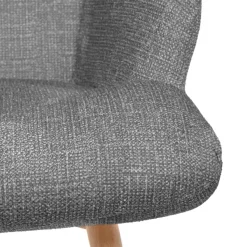 HOMLA Fotel Moss Pop W Tkaninie Szary 72X73X96Cm Outlet