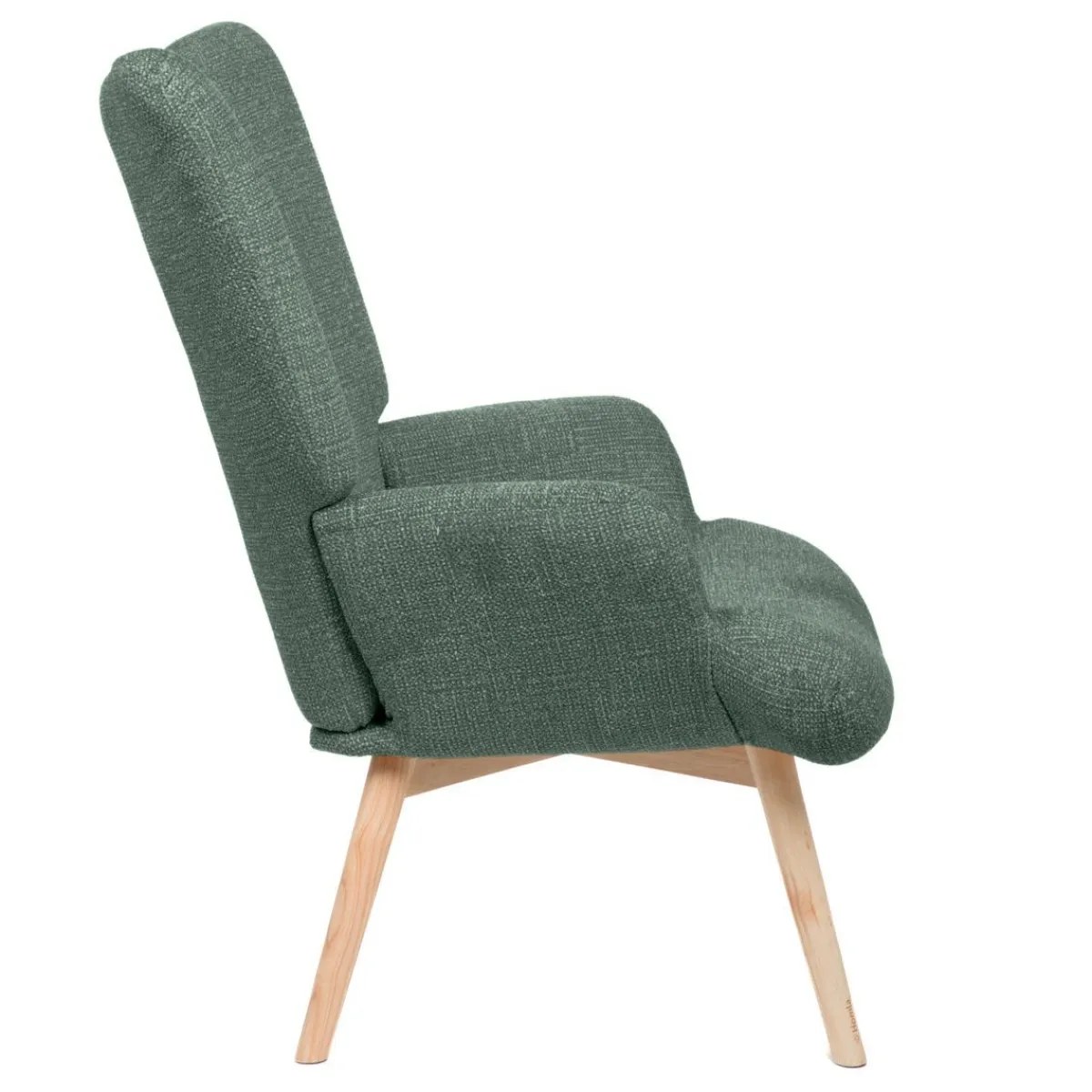 HOMLA Fotel Moss Pop W Tkaninie Zielony 72X73X96Cm Outlet