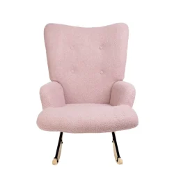HOMLA Fotel Moss Teddy Boucle Bujany Rozowy W Tkaninie Teddy Boucle 72X73X92 Cm Online