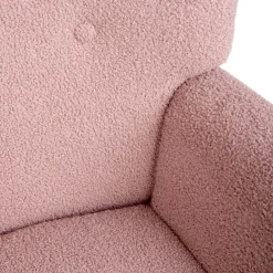 HOMLA Fotel Moss Teddy Boucle Bujany Rozowy W Tkaninie Teddy Boucle 72X73X92 Cm Online