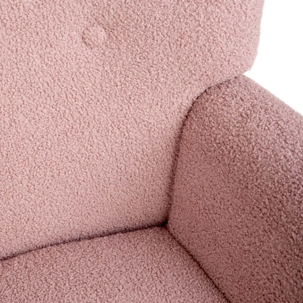 HOMLA Fotel Moss Teddy Boucle Bujany Rozowy W Tkaninie Teddy Boucle 72X73X92 Cm Online