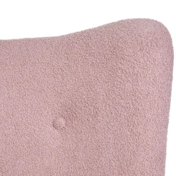 HOMLA Fotel Moss Teddy Boucle Bujany Rozowy W Tkaninie Teddy Boucle 72X73X92 Cm Online