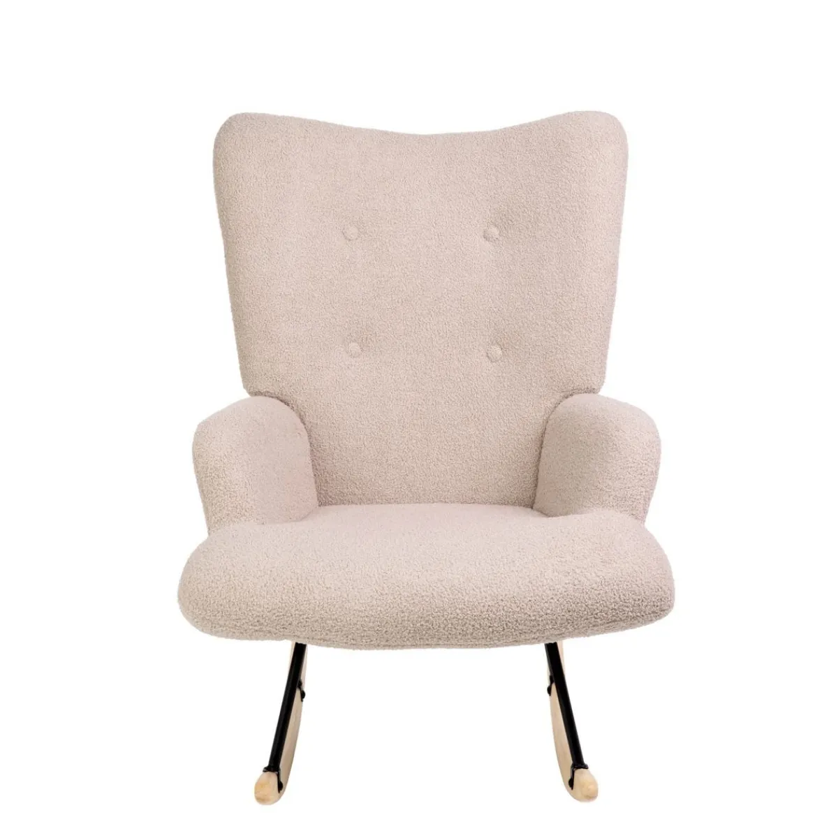 HOMLA Fotel Moss Teddy Boucle Bujany Bezowy W Tkaninie Teddy Boucle 72X73X92 Cm Online