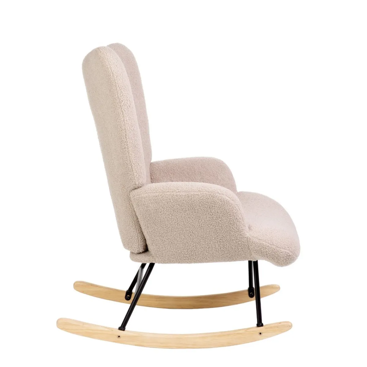 HOMLA Fotel Moss Teddy Boucle Bujany Bezowy W Tkaninie Teddy Boucle 72X73X92 Cm Online
