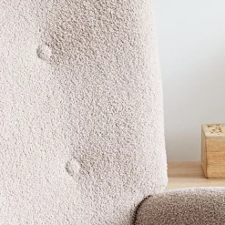 HOMLA Fotel Moss Teddy Boucle Bujany Bezowy W Tkaninie Teddy Boucle 72X73X92 Cm Online