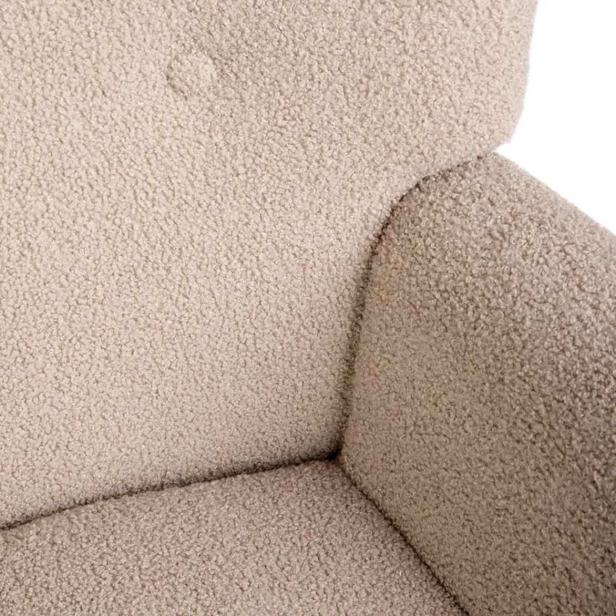HOMLA Fotel Moss Teddy Boucle Bujany Bezowy W Tkaninie Teddy Boucle 72X73X92 Cm Online
