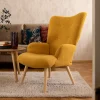 HOMLA Fotel Moss Teddy Boucle W Tkaninie Teddy Musztardowy Sale