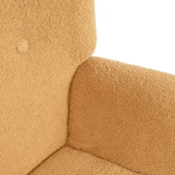 HOMLA Fotel Moss Teddy Boucle W Tkaninie Teddy Musztardowy Sale