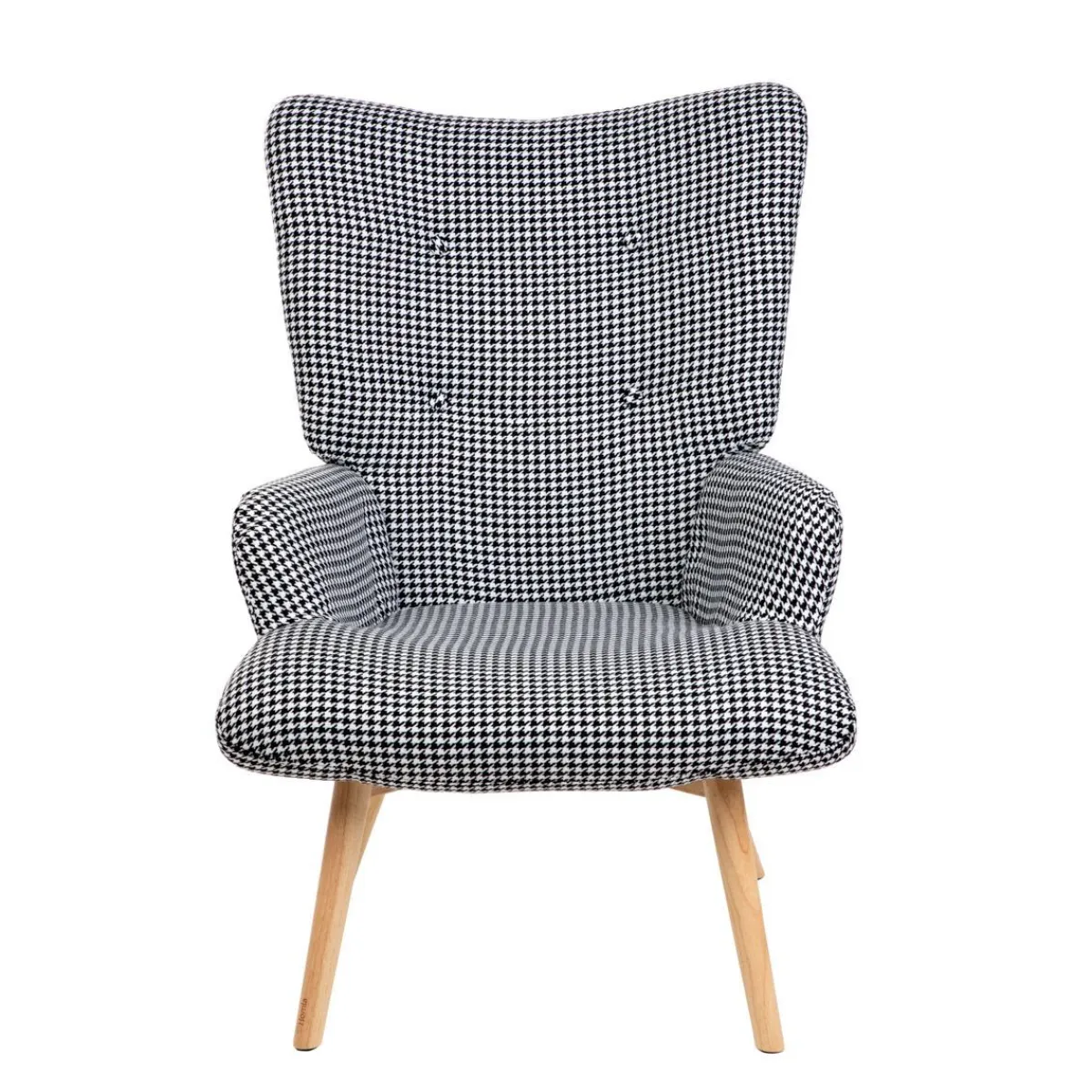 HOMLA Fotel Moss W Bialo-Czarna Pepitke 70X95Cm Online