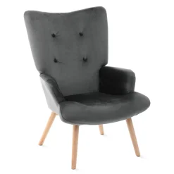 HOMLA Fotel Moss 70X95Cm Szary Hot