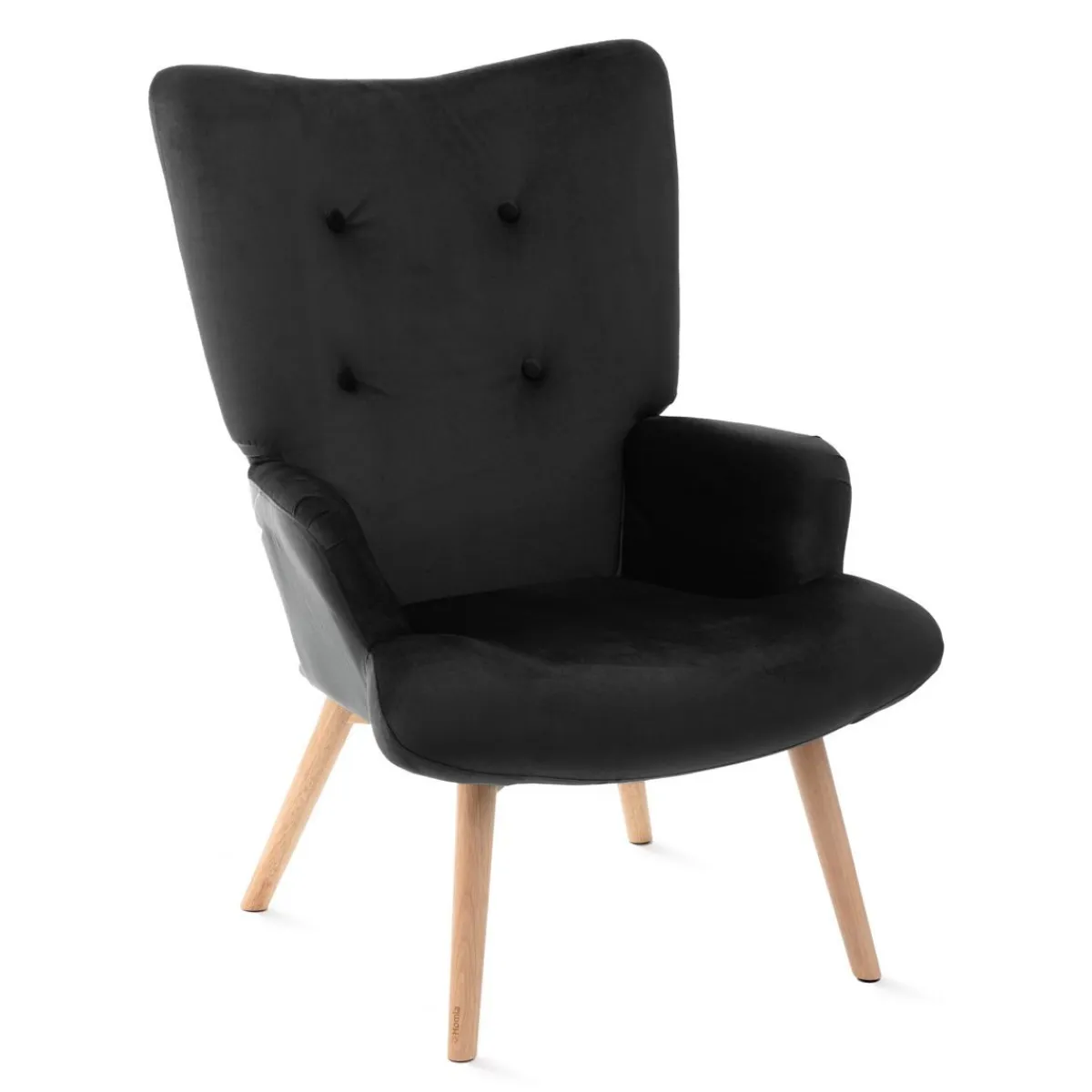 HOMLA Fotel Moss 70X95Cm Czarny Sale