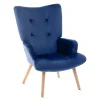 HOMLA Fotel Moss 70X95Cm Granatowy New