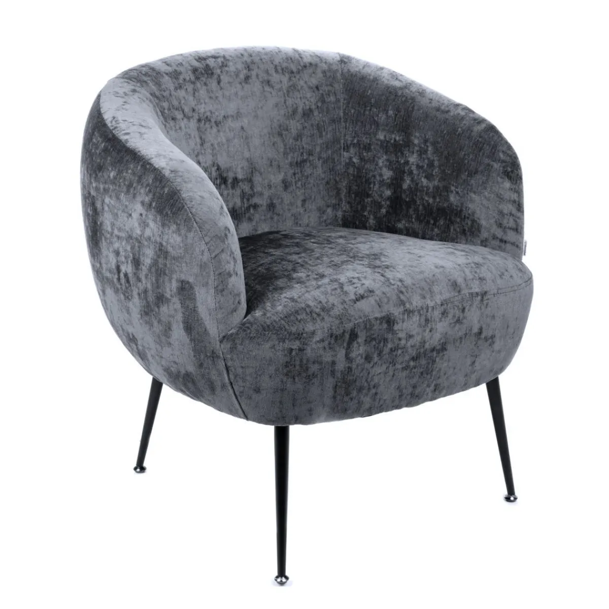HOMLA Fotel Pallstol Szenilowy Ciemno Szary 72X70X74Cm Discount