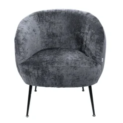 HOMLA Fotel Pallstol Szenilowy Ciemno Szary 72X70X74Cm Discount