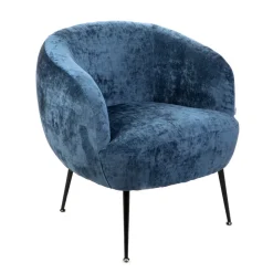 HOMLA Fotel Pallstol Szenilowy Granatowy 72X70X74Cm Sale