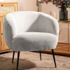 HOMLA Fotel Pallstol Szenilowy Szary 72X70X74Cm Sale