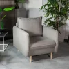 HOMLA Fotel Rugg W Tkaninie 99X86X91 Cm Szary New