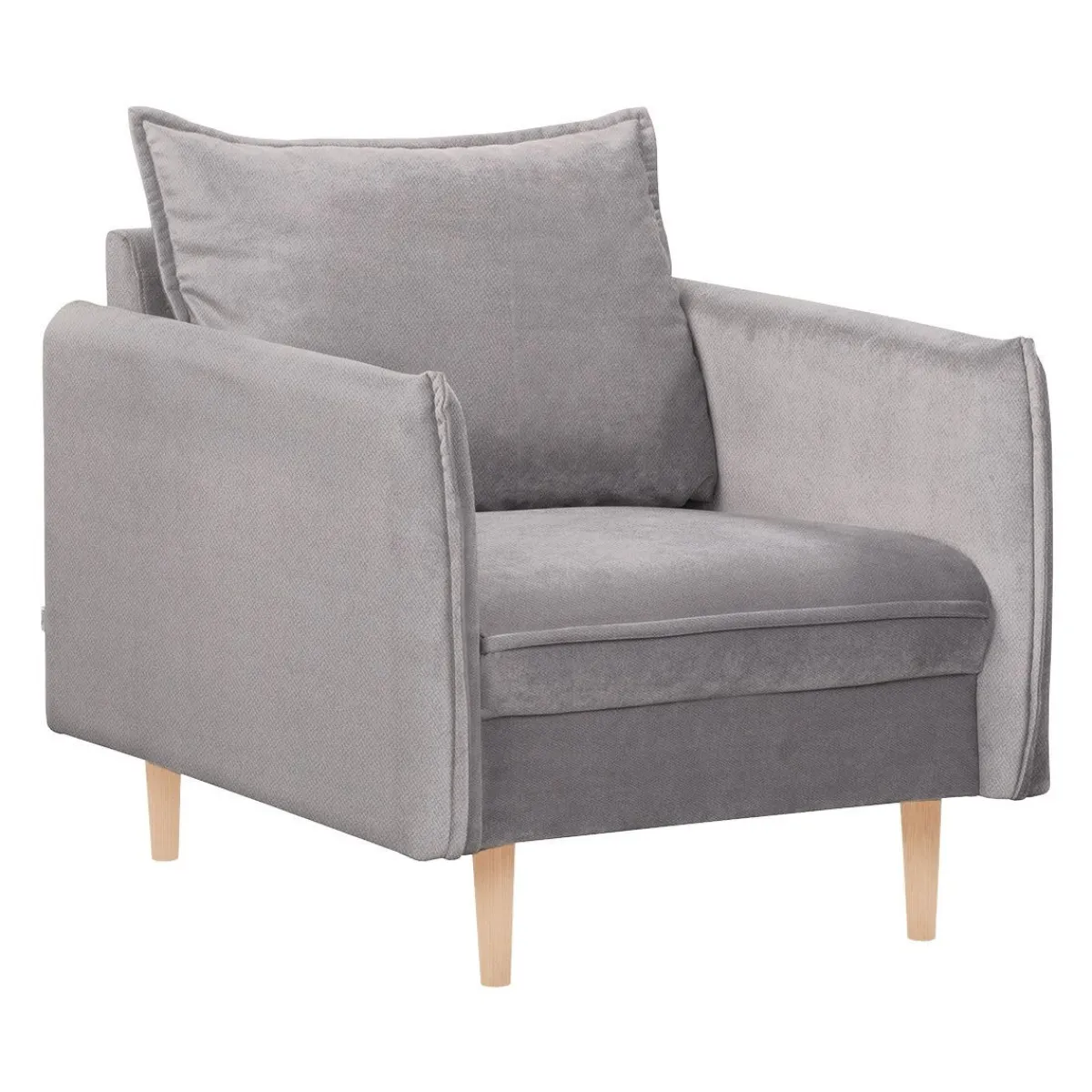 HOMLA Fotel Rugg W Tkaninie 99X86X91 Cm Szary New
