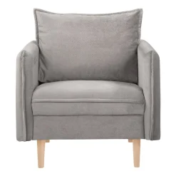 HOMLA Fotel Rugg W Tkaninie 99X86X91 Cm Szary New