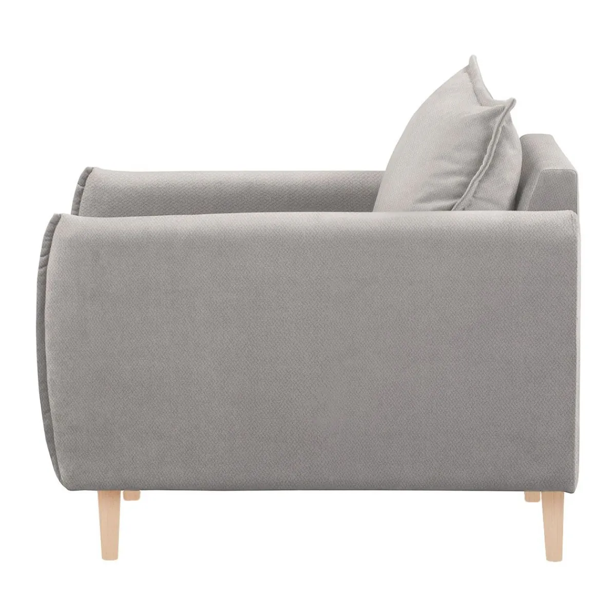 HOMLA Fotel Rugg W Tkaninie 99X86X91 Cm Szary New