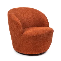 HOMLA Fotel Svingen Obrotowy Ceglasty 65.5X77X69Cm New