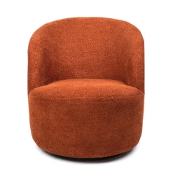 HOMLA Fotel Svingen Obrotowy Ceglasty 65.5X77X69Cm New