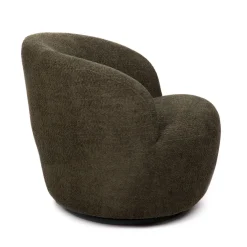 HOMLA Fotel Svingen Obrotowy Oliwkowy 65.5X77X69Cm Outlet
