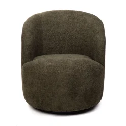 HOMLA Fotel Svingen Obrotowy Oliwkowy 65.5X77X69Cm Outlet