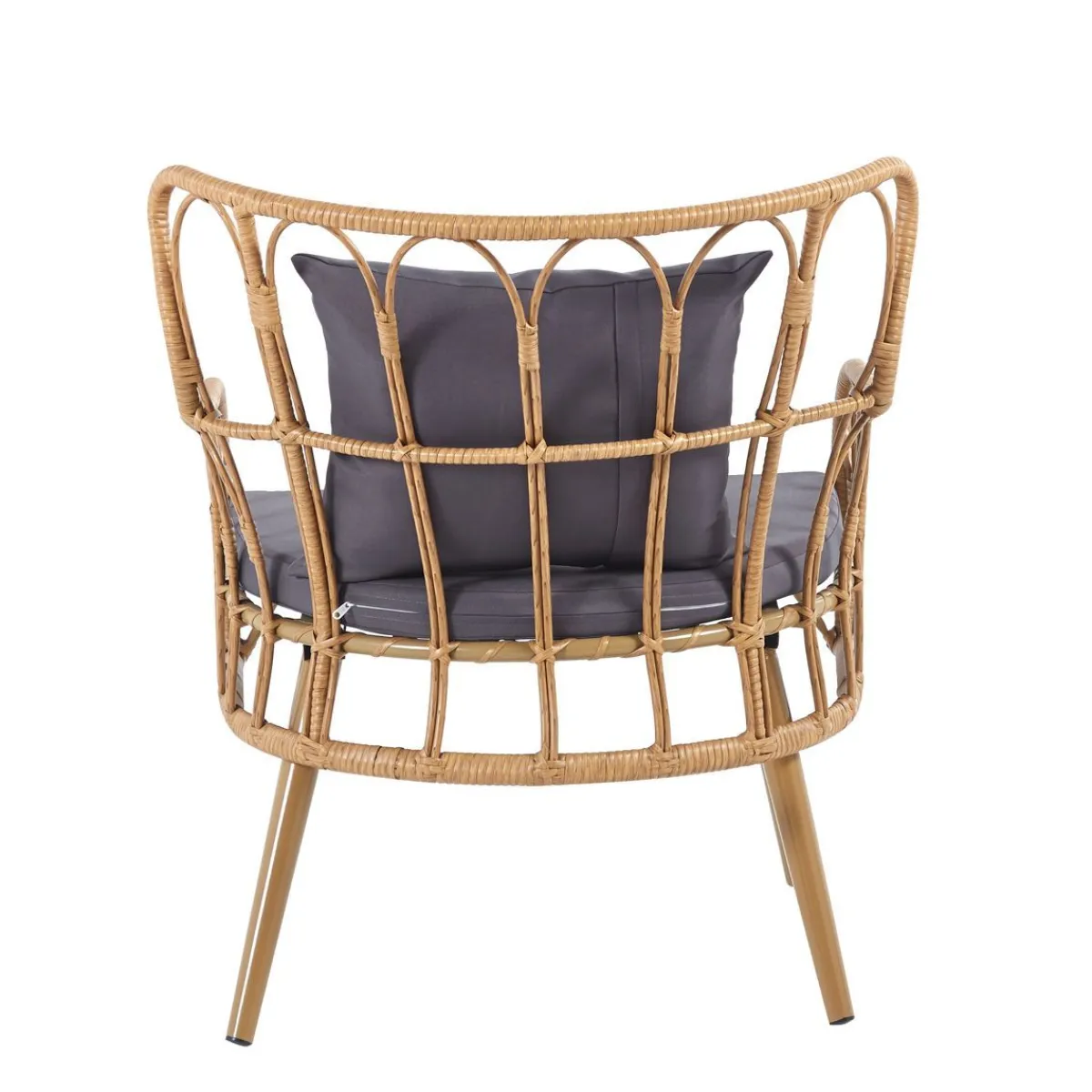 HOMLA Fotel Torvi Pleciony 72X67X84 Cm Naturalny New