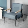 HOMLA Fotel Veludo Denim 71X70X83 Cm Granatowy New