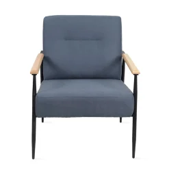HOMLA Fotel Veludo Denim 71X70X83 Cm Granatowy New
