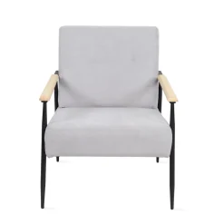 HOMLA Fotel Veludo 71X70X83 Cm Szary Hot