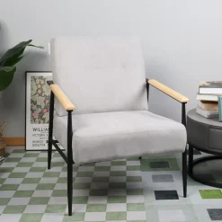 HOMLA Fotel Veludo 71X70X83 Cm Szary Hot